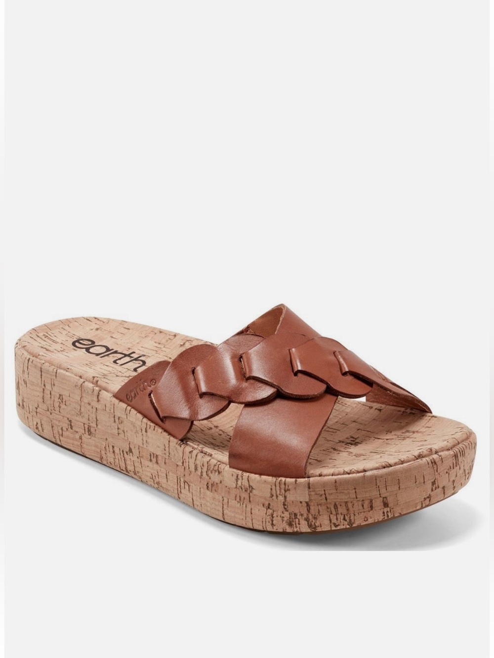 NWT ~ Earth Women’s “Scotti” Criss Cross Slip On Platform Wedge Sandals